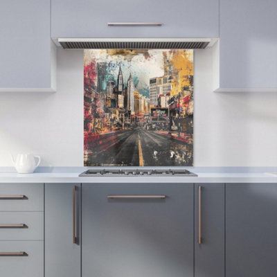 Designer Kitchen Splashbacks Jasper Reed: 00008 Premium Glass Kitchen Splashback W700mm X H650mm from B&Q