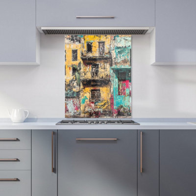 Designer Kitchen Splashbacks Jasper Reed: 00010 Premium Glass Kitchen Splashback W600mm X H750mm from B&Q