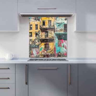 Designer Kitchen Splashbacks Jasper Reed: 00010 Premium Glass Kitchen Splashback W700mm X H650mm from B&Q