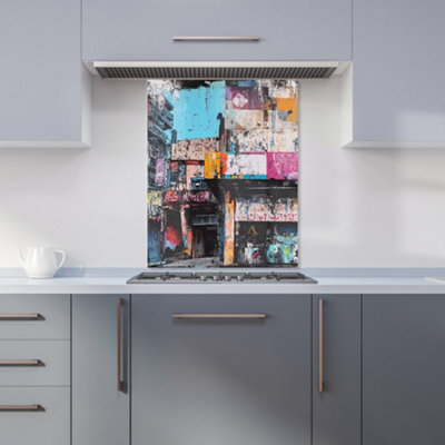 Designer Kitchen Splashbacks Jasper Reed: 00012 Premium Glass Kitchen Splashback W600mm X H750mm from B&Q