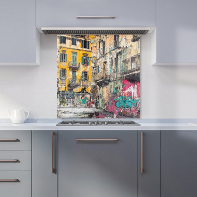 Designer Kitchen Splashbacks Jasper Reed: 00014 Premium Glass Kitchen Splashback W600mm X H600mm from B&Q