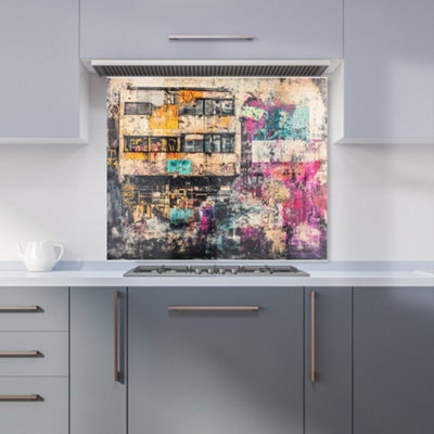 Designer Kitchen Splashbacks Jasper Reed: 00015 Premium Glass Kitchen Splashback W900mm X H750mm from B&Q