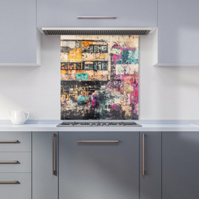 Designer Kitchen Splashbacks Jasper Reed: 00015 Premium Glass Kitchen Splashback W600mm X H650mm from B&Q