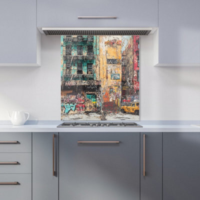 Designer Kitchen Splashbacks Jasper Reed: 00017 Premium Glass Kitchen Splashback W600mm X H650mm from B&Q