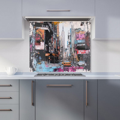 Designer Kitchen Splashbacks Jasper Reed: 00018 Premium Glass Kitchen Splashback W900mm X H750mm from B&Q