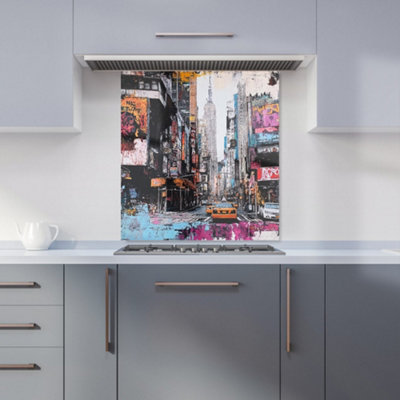 Designer Kitchen Splashbacks Jasper Reed: 00018 Premium Glass Kitchen Splashback W700mm X H650mm from B&Q