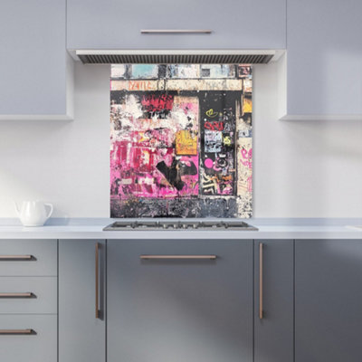 Designer Kitchen Splashbacks Jasper Reed: 00021 Premium Glass Kitchen Splashback W600mm X H650mm from B&Q