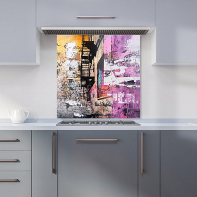 Designer Kitchen Splashbacks Jasper Reed: 00022 Premium Glass Kitchen Splashback W600mm X H600mm from B&Q