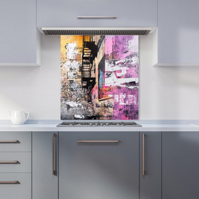 Designer Kitchen Splashbacks Jasper Reed: 00022 Premium Glass Kitchen Splashback W600mm X H650mm from B&Q