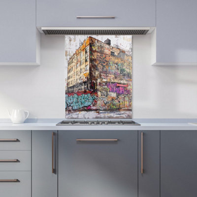Designer Kitchen Splashbacks Jasper Reed: 00024 Premium Glass Kitchen Splashback W600mm X H750mm from B&Q