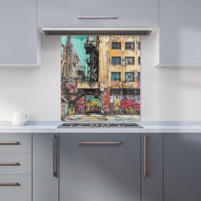 Designer Kitchen Splashbacks Jasper Reed: 00025 Premium Glass Kitchen Splashback W700mm X H750mm from B&Q