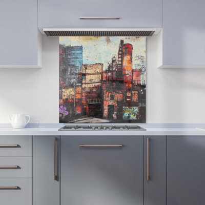 Designer Kitchen Splashbacks Jasper Reed: 00028 Premium Glass Kitchen Splashback W600mm X H600mm from B&Q