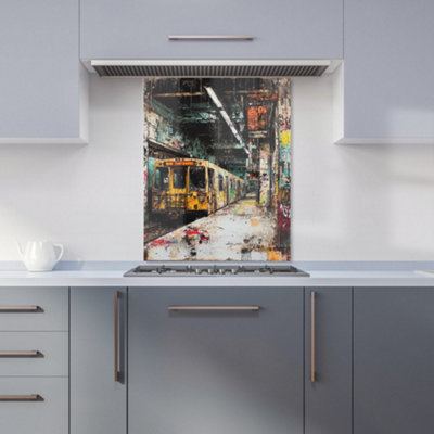 Designer Kitchen Splashbacks Jasper Reed: 00033 Premium Glass Kitchen Splashback W600mm X H750mm from B&Q