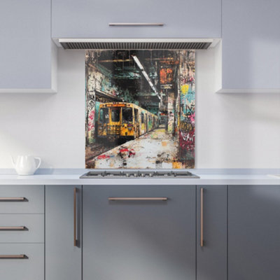 Designer Kitchen Splashbacks Jasper Reed: 00033 Premium Glass Kitchen Splashback W600mm X H650mm from B&Q