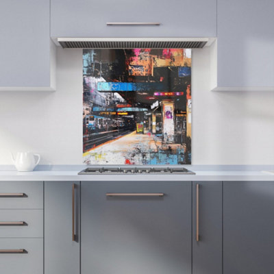 Designer Kitchen Splashbacks Jasper Reed: 00034 Premium Glass Kitchen Splashback W700mm X H650mm from B&Q