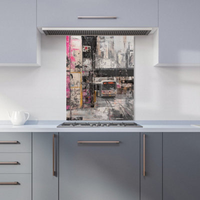 Designer Kitchen Splashbacks Jasper Reed: 00036 Premium Glass Kitchen Splashback W600mm X H750mm from B&Q