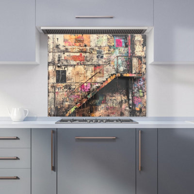 Designer Kitchen Splashbacks Jasper Reed: 00039 Premium Glass Kitchen Splashback W900mm X H750mm from B&Q