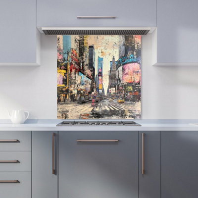 Designer Kitchen Splashbacks Jasper Reed: 00043 Premium Glass Kitchen Splashback W600mm X H600mm from B&Q