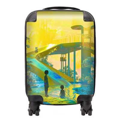 Warren Reed Designer Elena Sable: 00017 SuitcaseMini Cabin from B&Q