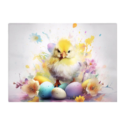 Warren Reed Designer Easter Chick Splashart Chopping Board from B&Q