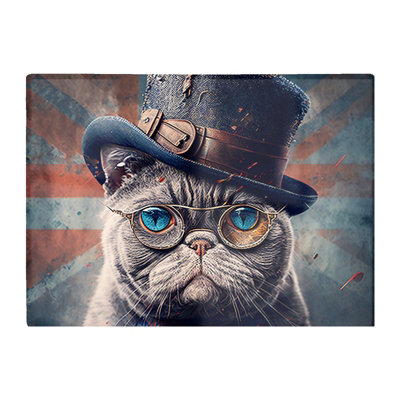 Warren Reed Designer British Shorthair Cat Chopping Board from B&Q