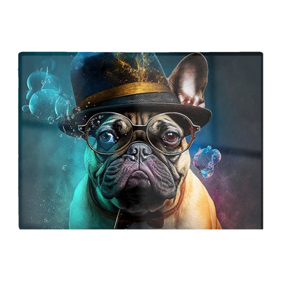 Warren Reed Designer French Bulldog Splashart Chopping Board from B&Q