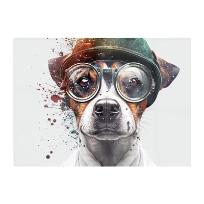 B&Q -  Jack Russell Terrier Dog Splashart Chopping Board