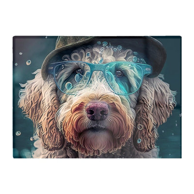 Warren Reed Designer Labradoodle Dog Splashart Chopping Board from B&Q