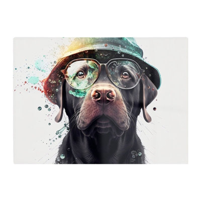 B&Q -  Splashart Labrador Retriever Dog  Chopping Board