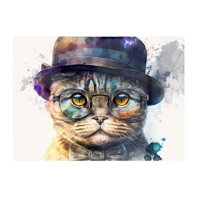 B&Q -  Scottish Fold Cat Splashart Chopping Board