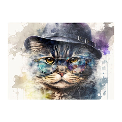 B&Q -  Selkirk Rex Cat Splashart Chopping Board