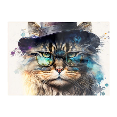 B&Q -  Siberian Cat Splashart Chopping Board