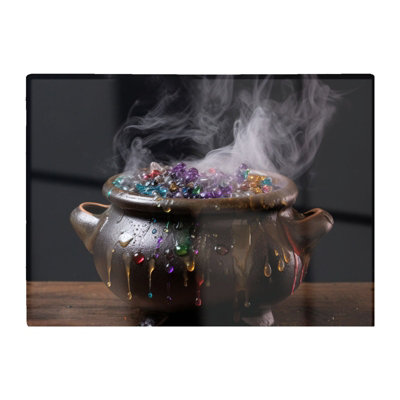 Warren Reed Designer Contemporary Bubbling Cauldron Chopping Board from B&Q