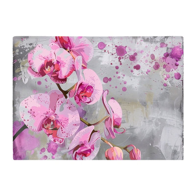 Warren Reed Designer Orchids Splashart Chopping Board from B&Q
