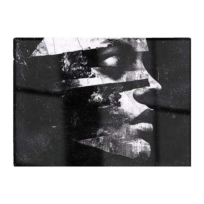 Warren Reed Designer Fragmented Silhouette In Black And White Chopping Board from B&Q