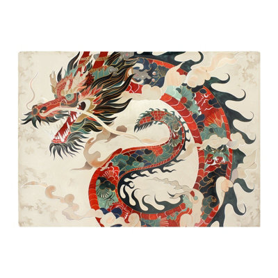 B&Q -  Majestic Chinese Dragon Swirl Chopping Board