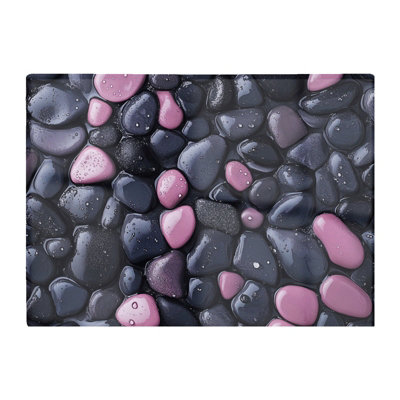 B&Q -  Blush And Charcoal Pebble Mix Chopping Board