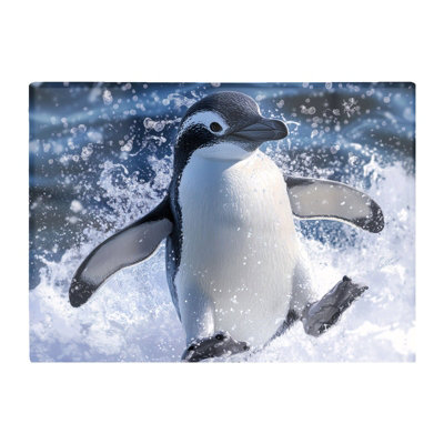 Warren Reed Designer Joyful Penguin Splashes Chopping Board