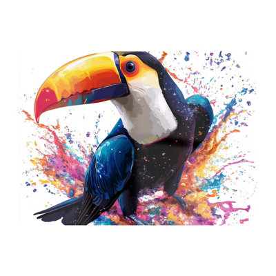 Warren Reed Designer Toucan's Splash Of Vivid Life Chopping Board from B&Q