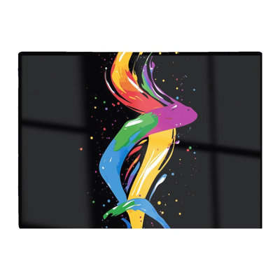 B&Q -  Vibrant Flow: Abstract Pride Fish Chopping Board