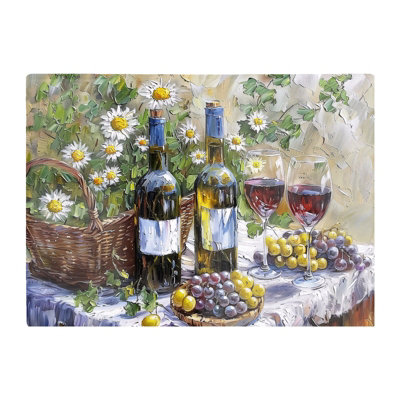 B&Q -  Vineyard Feast: Impressionist's Still Life Chopping Board