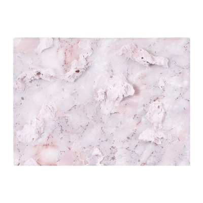 B&Q -  Pale Pink Quartz Effect Chopping Board