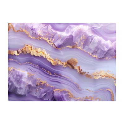 B&Q -  Light Purple Marble Effect Chopping Board