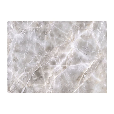 B&Q -  Polished Grey Marble Effect Chopping Board