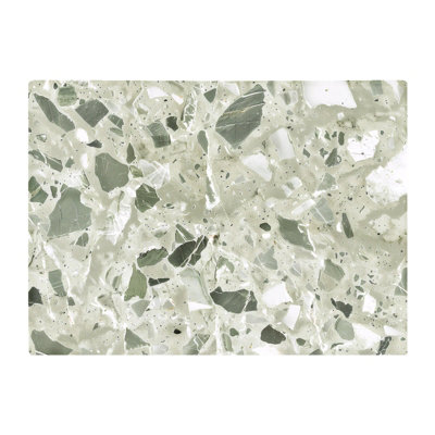 B&Q -  Sage Green And White Quartz Effect Chopping Board