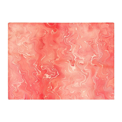 B&Q -  Salmon Pink Marble Effect Chopping Board