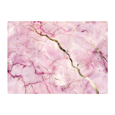 B&Q -  Polished Rose Marble Effect Chopping Board