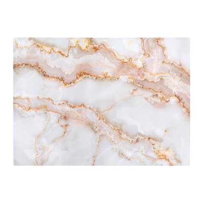 B&Q -  Peach Quartz Effect Chopping Board