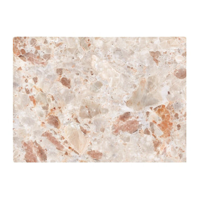 B&Q -  Polished Sweet Peach Quartz Effect Chopping Board