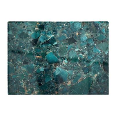 B&Q -  Teal Quartz Effect Chopping Board